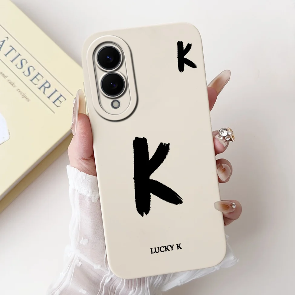 Luxury Crown & Floral Painted Silicone Phone Case - Simple Fashion Letters Design