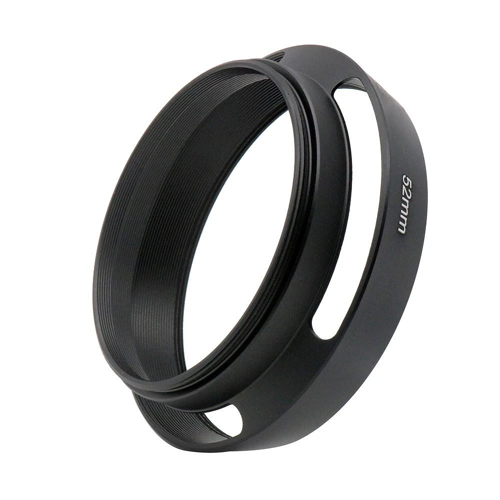 Universal Metal Vented Camera Lens Hood Screw-in Protector