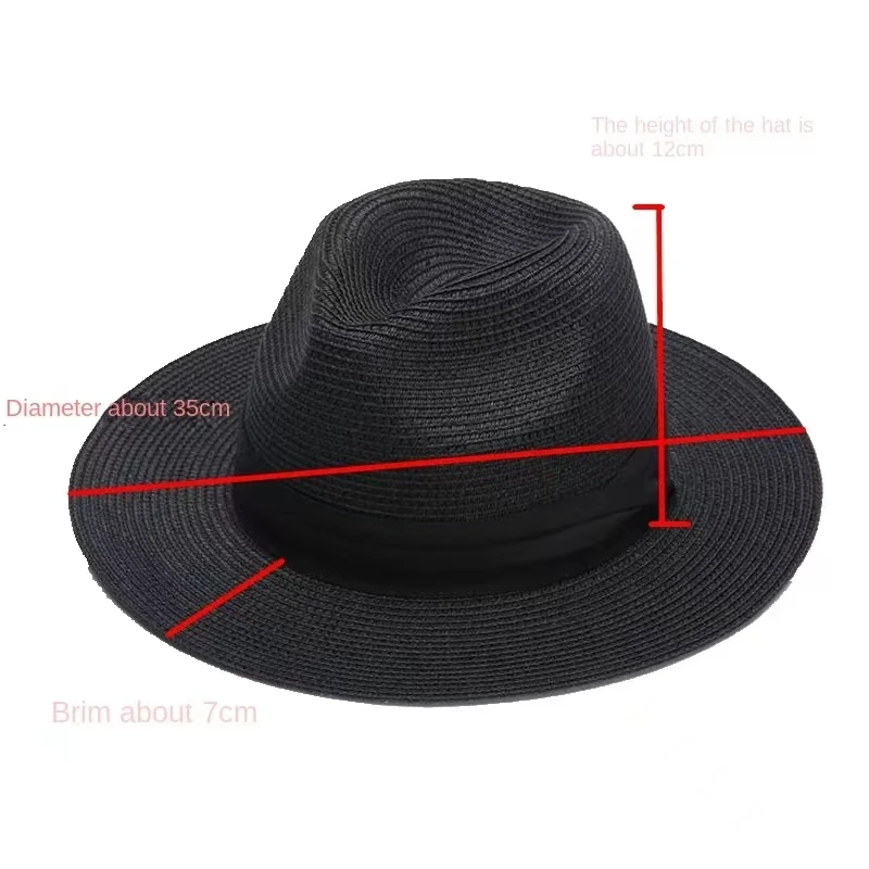 XL Big Head 63CM Summer Beach Woven Sun Hats Unisex