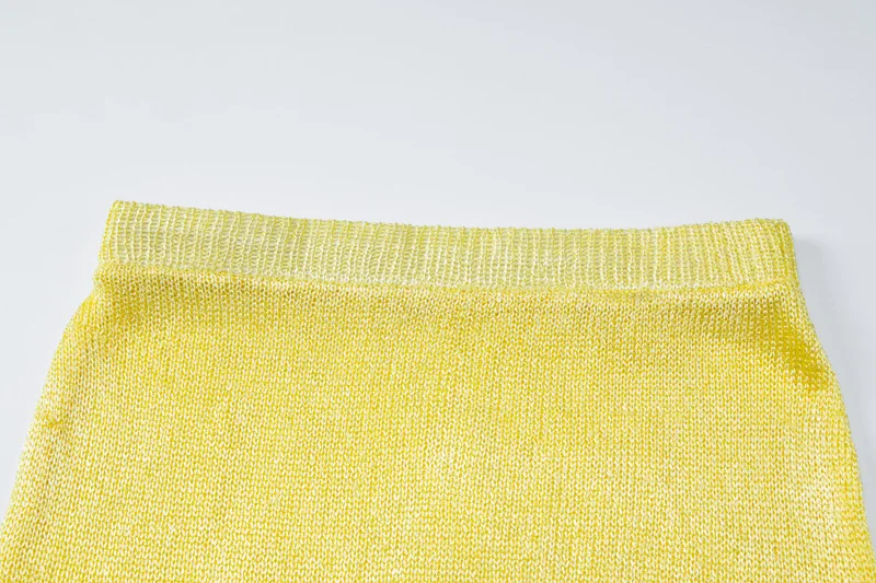 Knit Sweater 2 Piece-Set Mini Skirt For Women Pullover Sleeveless Fashion Sexy Top And Skirt Sets Solid Knitwear Outfits