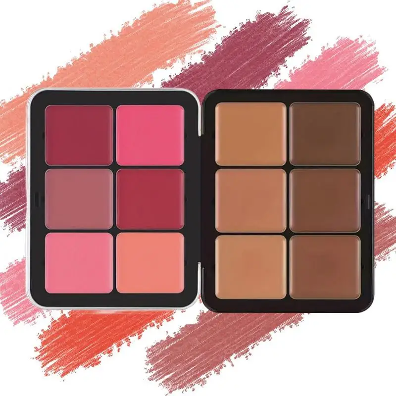 

12 Colors Eyeshadow Palette Full Coverage Face Color Corrector Palette Nude Make Up Palette Set Kit Waterproof Face Contour