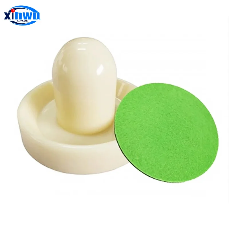 Air Hockey Pushers and Pucks Set with Velvet Pads - Premium ABS Plastic