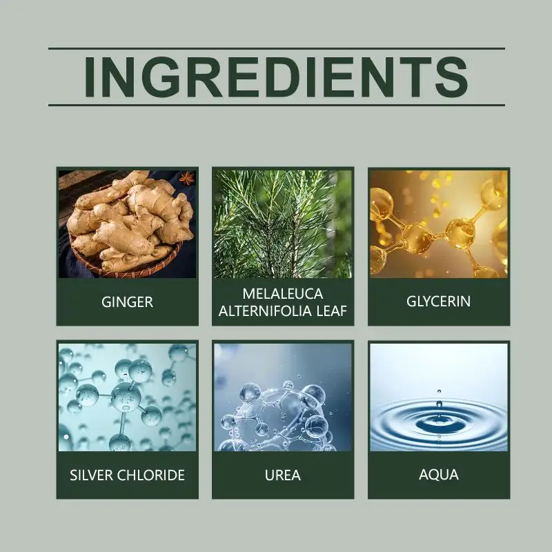 Soluzione Riparatrice per Unghie con Tea Tree e Zenzero, Nutriente per Cuticole, Anti-Infezione, Rinforzante per Piedi Danneggiati - immagine 4