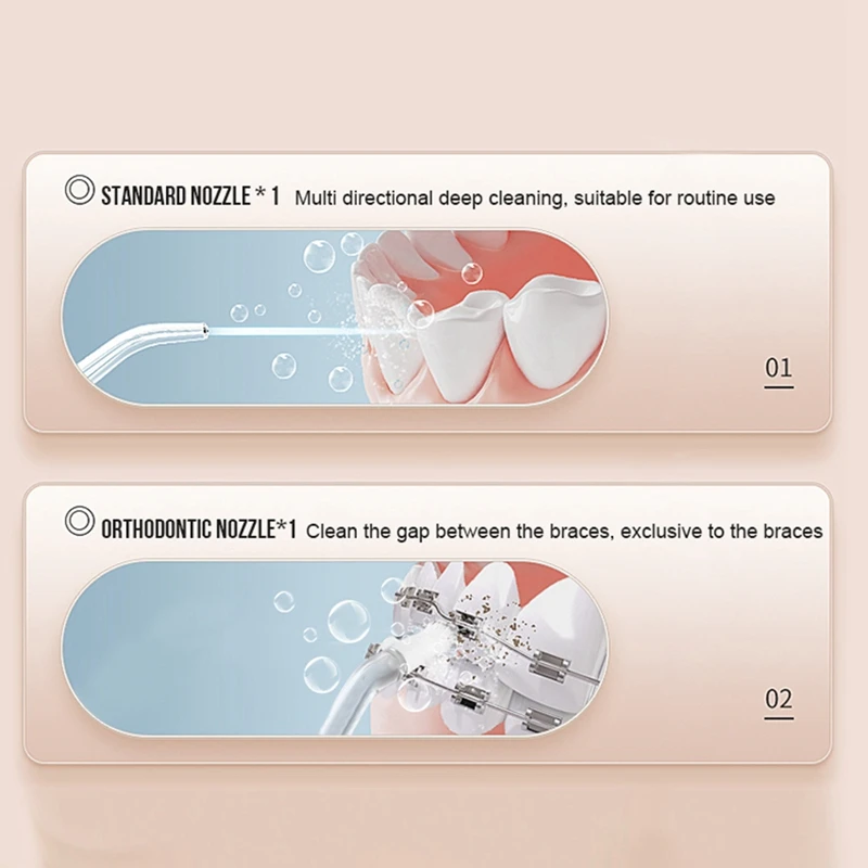 Water Flosser For Teeth,Portable Mini Water Flosser, Cordless Teeth Cleaner Picks With Telescopic Tank