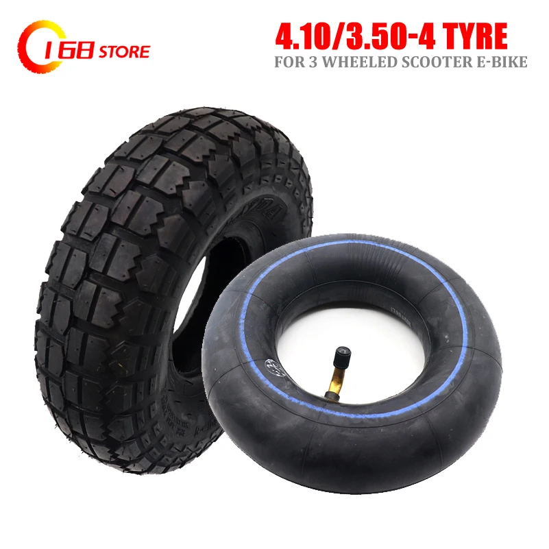 

High quality 4.10/3.50-4 Zhengxin tyre 410/ 350-4 electric scooter inner and outer