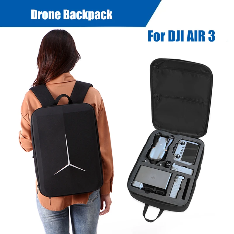 DJI AIR 3 드론 보관 배낭, 휴대용 바디 리모컨, 충격 방지 소프트 캐리..