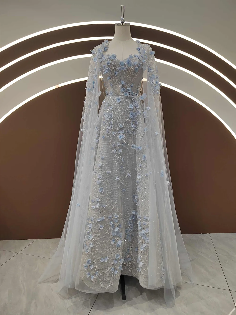 العرف مثير الحبيب أكمام مساء اللباس الثقيلة الديكو...