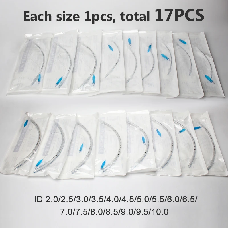 Endotracheal Tube Cuff ID 2.0-10mm Sterilized Tracheal Tube Veterinary Medical Consumables