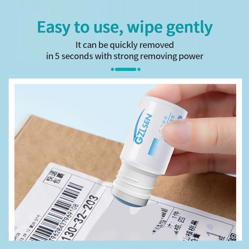 Thermal Paper Eraser Pen 1pc Parcel Label Data Correction Courier Shopping Bill Thermal Paper Eraser Pen Privacy Protection thermal paper eraser pen