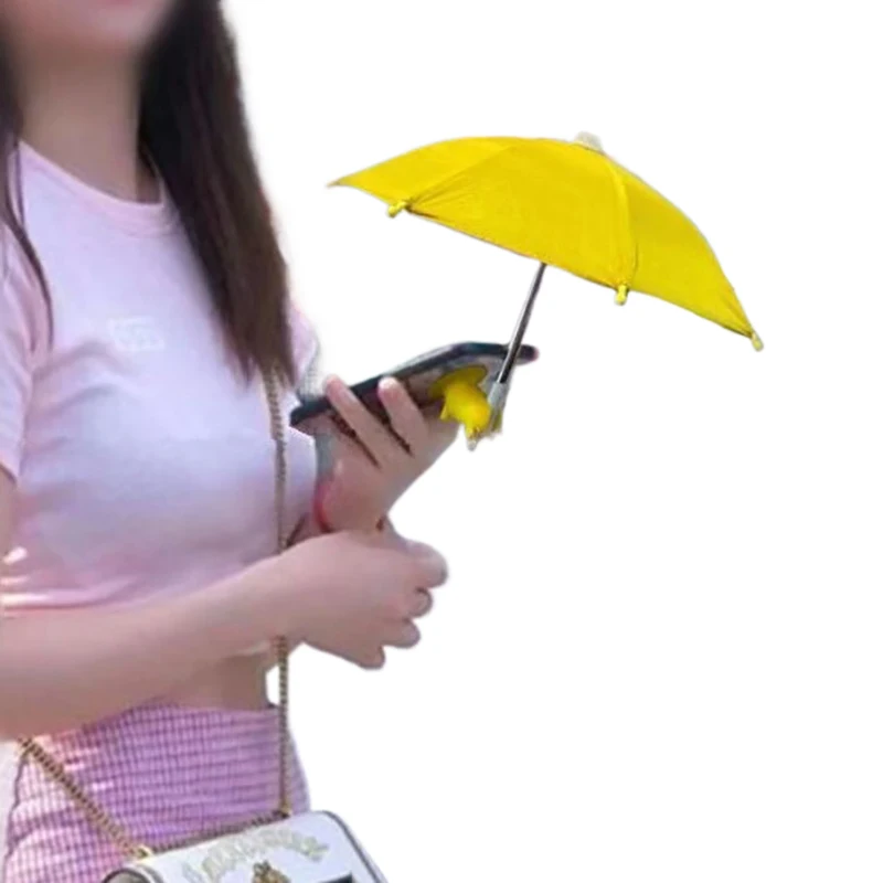Multi-color Mobile Phone Sunshade Umbrella With Suction Cup Phone Stands Outdoor Cover Sun Shield Mount Holder Accessories