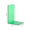 Bview Art 1pcs L-shaped colourful transparent book desktop storage stand book shelf drop resistant plastic 6