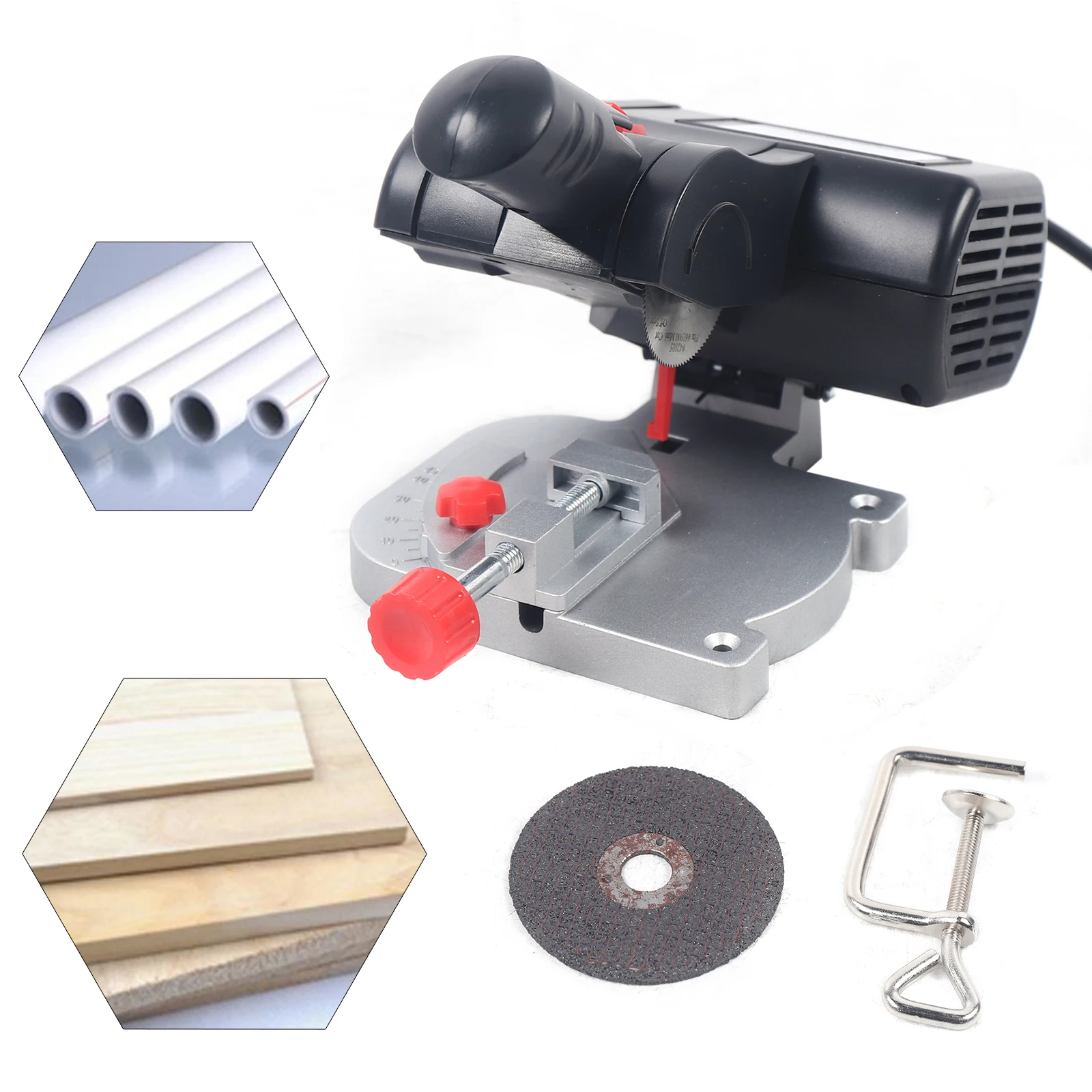 Mini Chop Saw Miter Saw Steel Blade Circular 4500 RPM for Wood Metal Cutting Machine metal saw dust free saw blade steel plate stainless steel sheet cutting blade aluminum wood plastic cutting blade