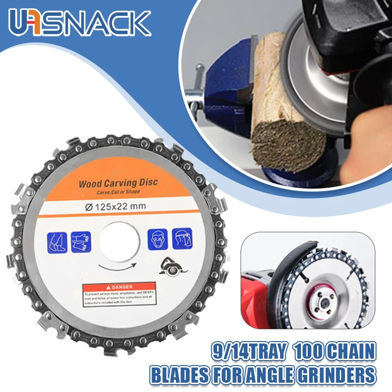 

125MM Chain Disc Angle Grinder Chain Saw Blade Tea Table Coffee Table Engraving Blade For Wood Cutting And Grooving Saw Blade