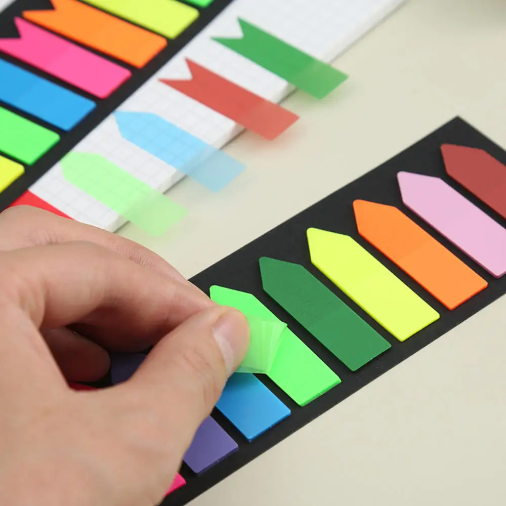 Posted It Transparent Sticky Notes Tab Self-Adhesive Kawaii Clear Bookmarkers Annotation Books Page Marker Stationery 200 Sheets bookmarks stationery supplies,index tabs