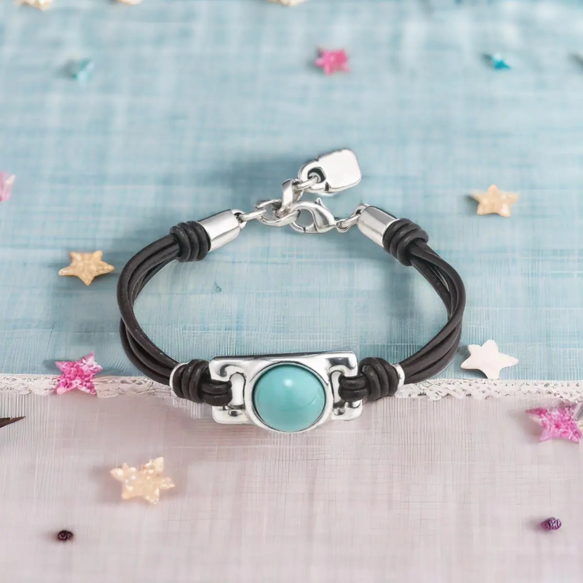 

2024 New European And American Fashion Electroplated 925 Silver Delicate Rope Gem Bracelet Women's Jewelry Gift
