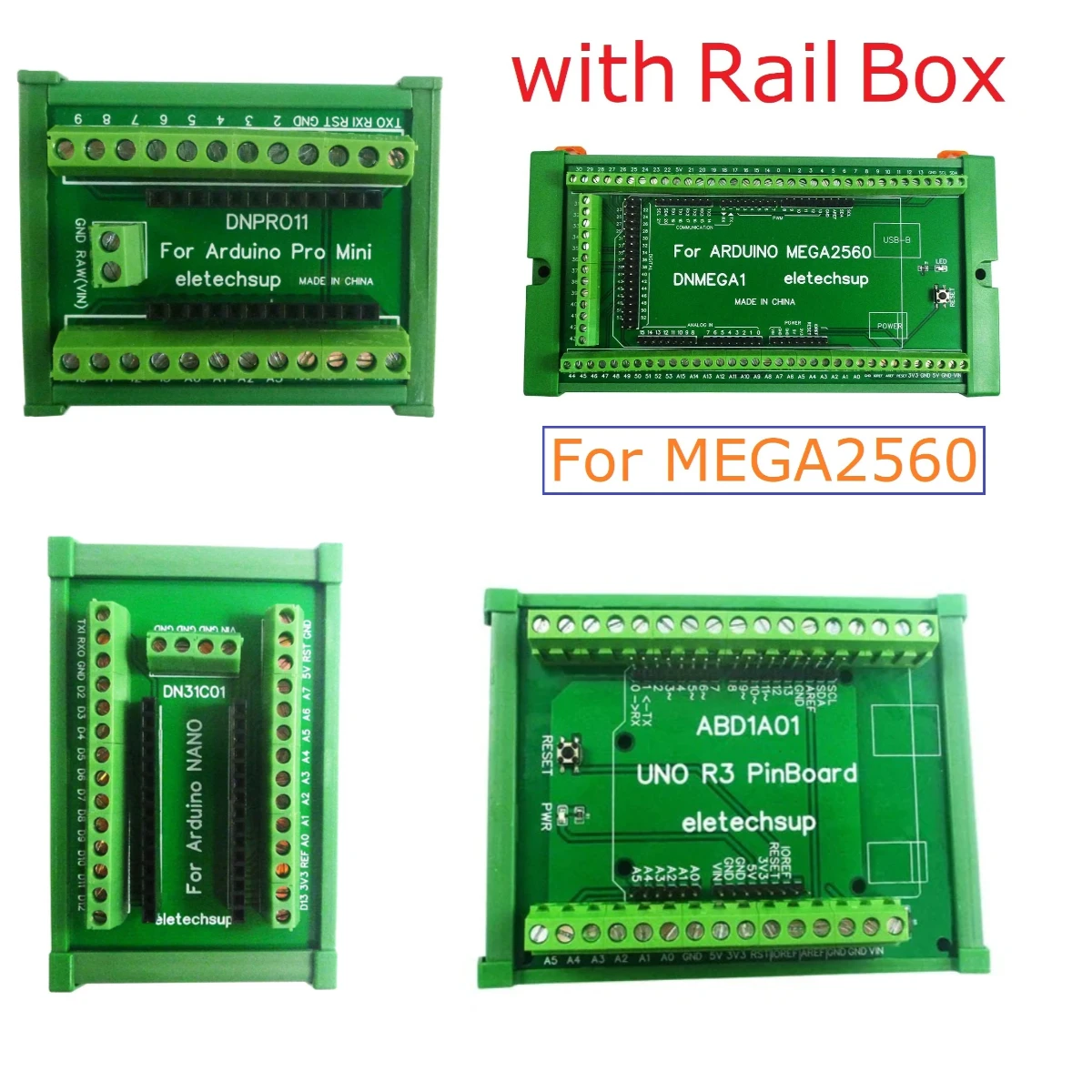 Фото ABD1A01 DN31C01 DNPRO11 монтажный винтовой клеммный блок с DIN-рейкой, модуль адаптера для Arduino UNO/MEGA2560/NANO/Pro mini Board №1