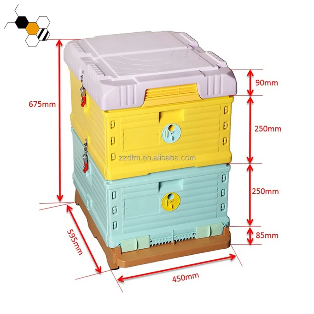 Plastic Bee Hives Double Layers Langstroth Beehive Plastic Langstroth Hive