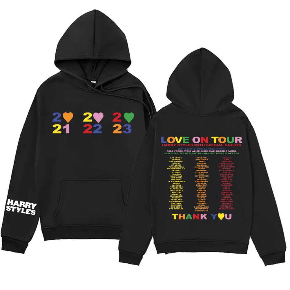 

New Love on Tour Concert 2023 Print Hoodies Men Women Fashion Couples Sweatshirt Harajuku Korean Style Hoodie Hip Hop Streetwear