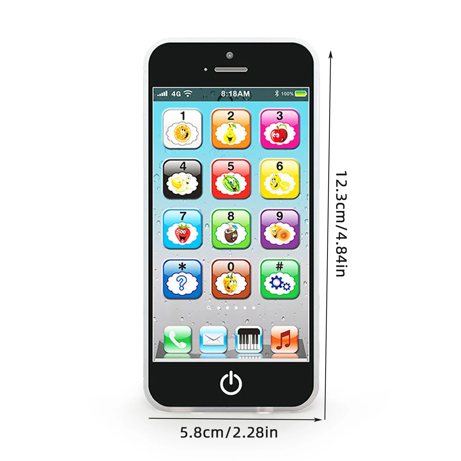 Children's Enlightenment Early Education Intelligent Simulation Mobile Phone Sound and Light Touch English Learning Toy 3