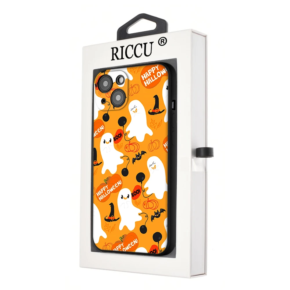 Riccu All Saints Day Pumpkin Per Iphone 14 Halloween Iphone 14 11 12 Pro 8 7 Plus X 13 Pro Max Se2020 6 Plus Xr Xs 13 Cover