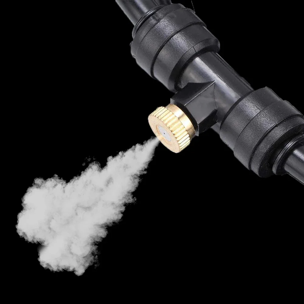 Spray Nozzle 10PCS Atomizing Nozzle 3/16" Fog Spray Cooling Water System Accessories Garden Nebulizer Misting Sprayer 0.1/0.2/0.3/0.4/0.5mm
