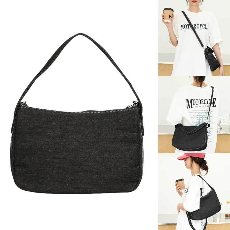 

Модная джинсовая сумка через плечо. Компактная сумка-мессенджер, идеально подходящая для студентов-путешественников.