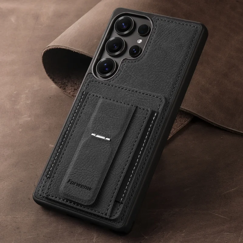 Kickstand Leather Wallet Phone Case Cover