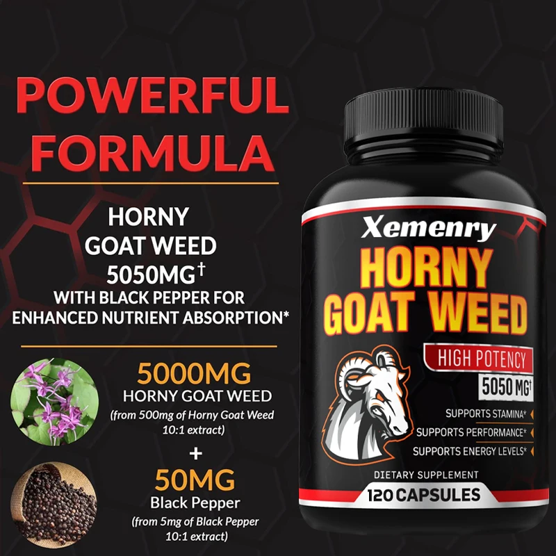 Horny Goat Weed Capsules 5050 mg 120 Capsules