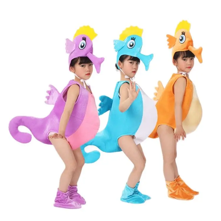 

children cute seahorse costume performance Cosplay Clothing seahorse Costumes Jumpsuit 90-150cm S-4XL size