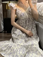 2024 New Sweet Sle Women's Spwear ort Sve Loose Summer Home Clothes Outdoor Wearable with Chest Pad V-ne Print - Image 5