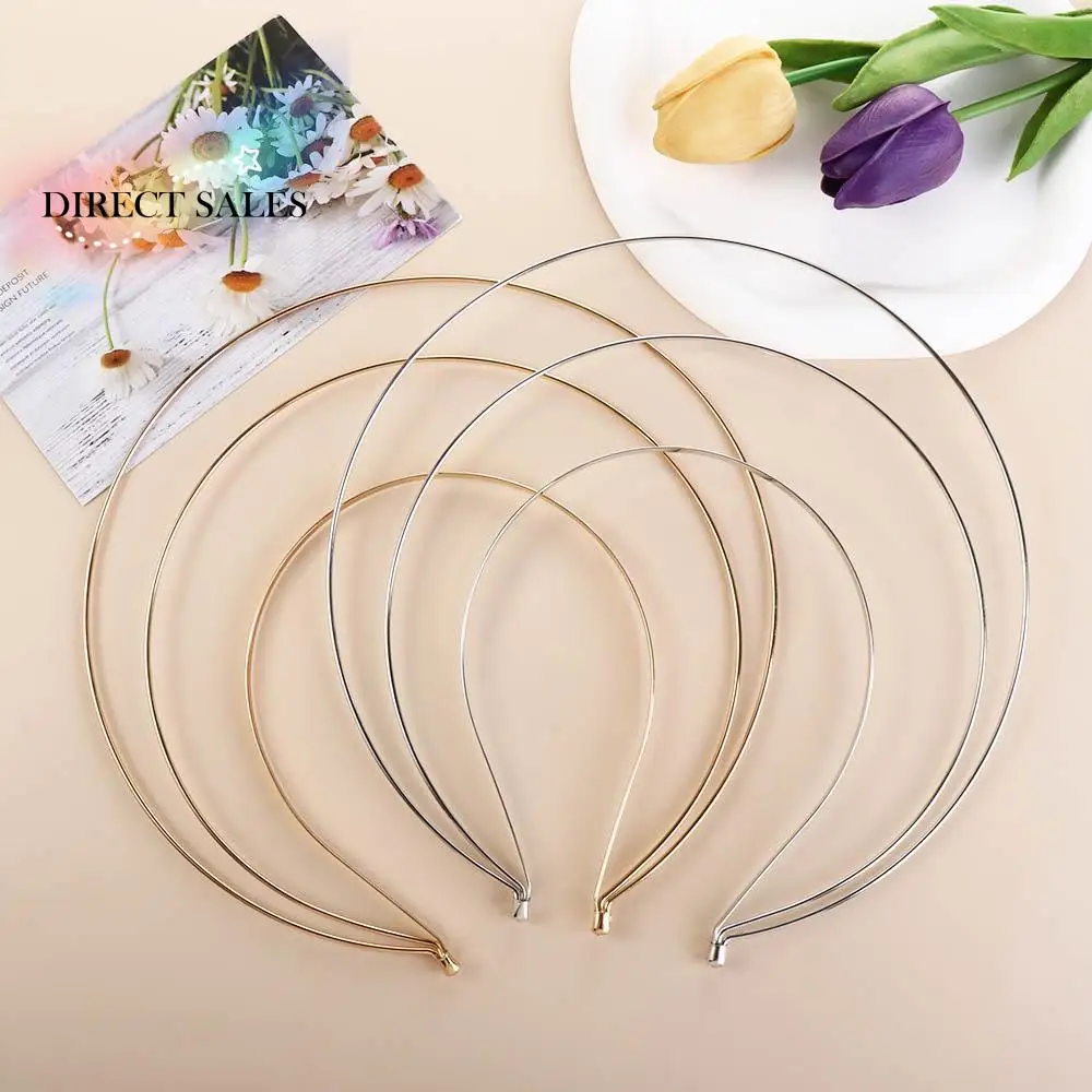 Fai da te Base in metallo fascia per capelli da sposa cerchi per capelli ragazza donna accessori per capelli dea angelo oro multistrato Halo Hair Crown