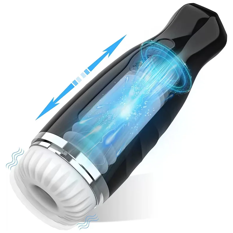 Pulse Airplane Cup Male Simulation Vaginal Telescopic Vibration Stimulation Penis Masturbation Cup Sex Toys For Men Adult 18