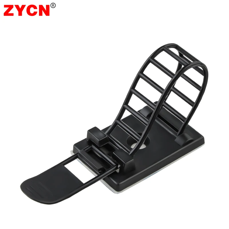 20PCS Adjustable Strap Holder Self Adhesive Plastic Network Wire Power Cord For Car Cable Tie Clip Stair Clamp S/M/L Organizer