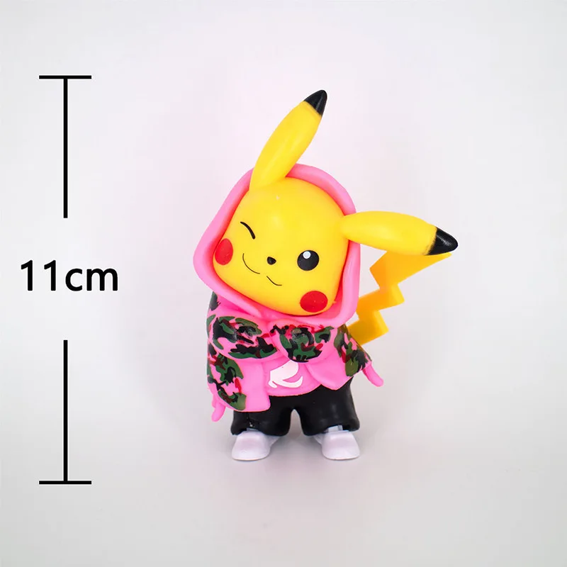 Action Figure Camouflage Clothing  Figurine Collection Pikachu - Pokemon  Action - Aliexpress