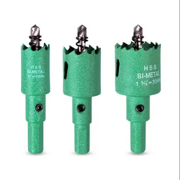 바이메탈 나무 구멍 톱 16-53mm 드릴 비트 1 개, HSS 강철 M42 구멍 톱 목공 도구, 통 석고 보드 열기에 적합