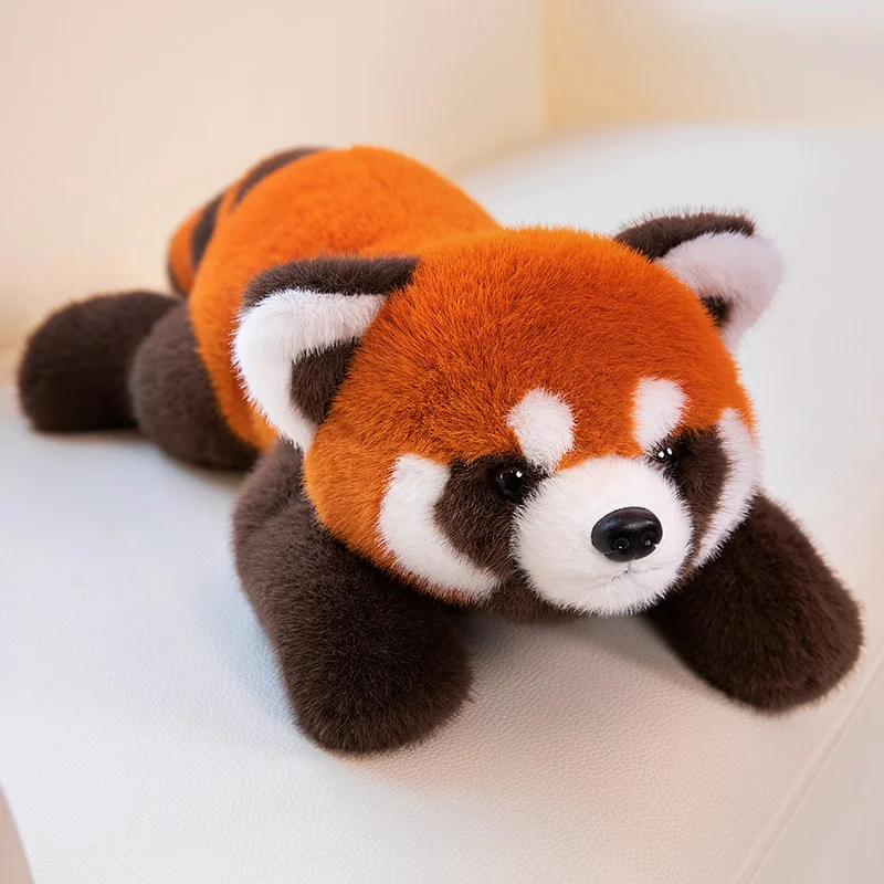 Animales de peluche de panda rojo realistas, mapache de peluche, lindo panda de peluche, regalo para niños, novia, cumpleaños, niño, regalo de Navidad
