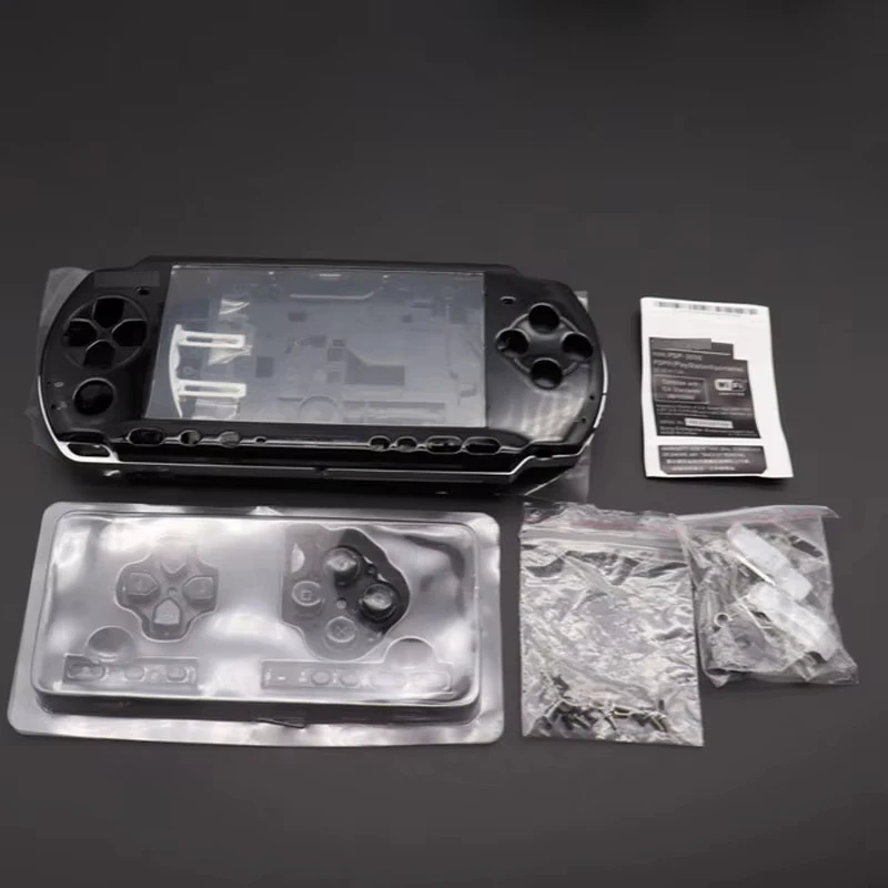 【PSP3000外装】PSP2000セット【完動品】 交換用シェル,青,白,透明,tpsp3000 psp 3000コンソール用,ボタン