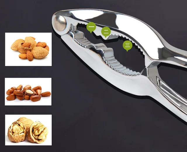 Schiaccianoci Antiscivolo In Acciaio Inox - Per Noci, Mandorle, Nocciole - Foto 12