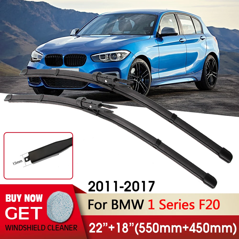 

Car Wiper RHD&LHD Front Wiper Blades 22"+18" For BMW 1 Series F20 2011-2017 Fit Pinch Tab Arm Windshield Windscreen Front Window