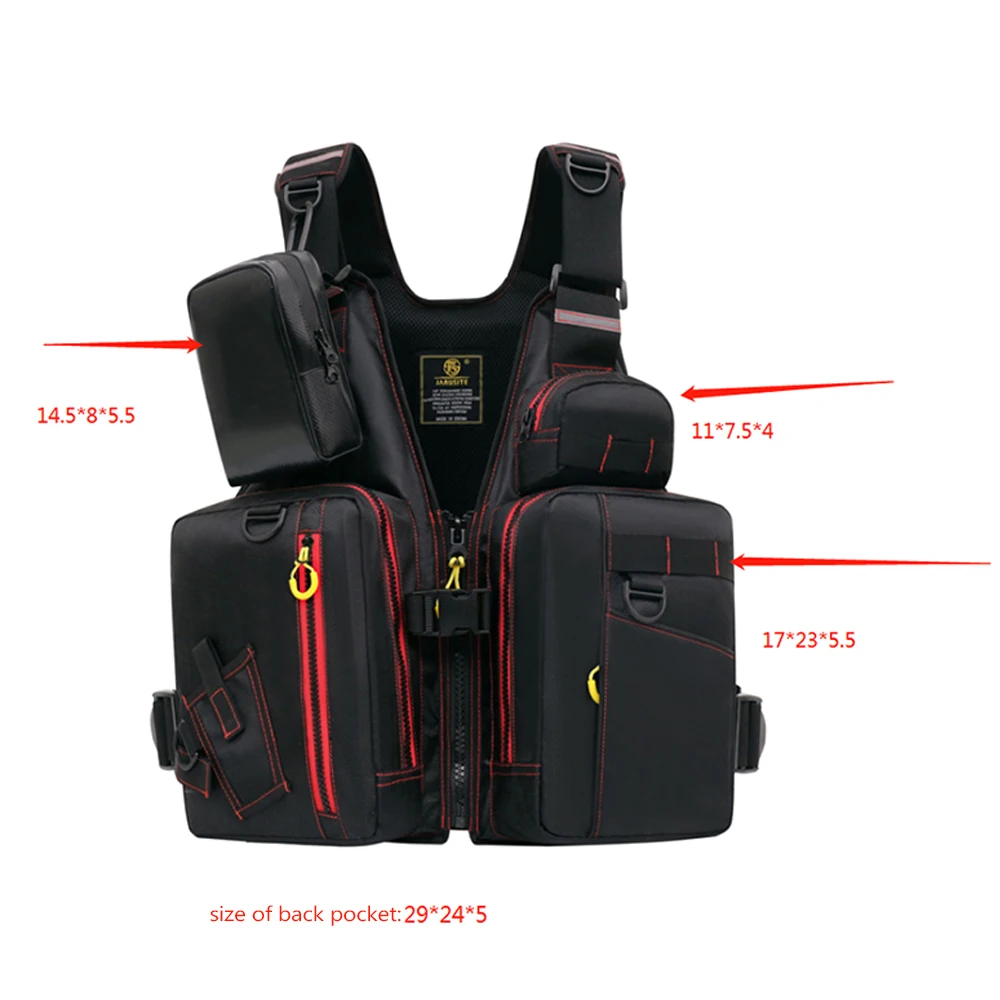 Multi-Functional Life Jacket Vest For Outdoor Fishing A Must-Have For Safety Multiple Pockets For Storage Buoyant Material