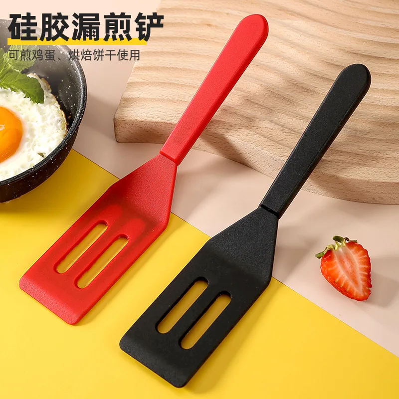 Silicone Spatula Kitchen Household Non-stick Pan Small Leakage Spatula All-inclusive Silicone