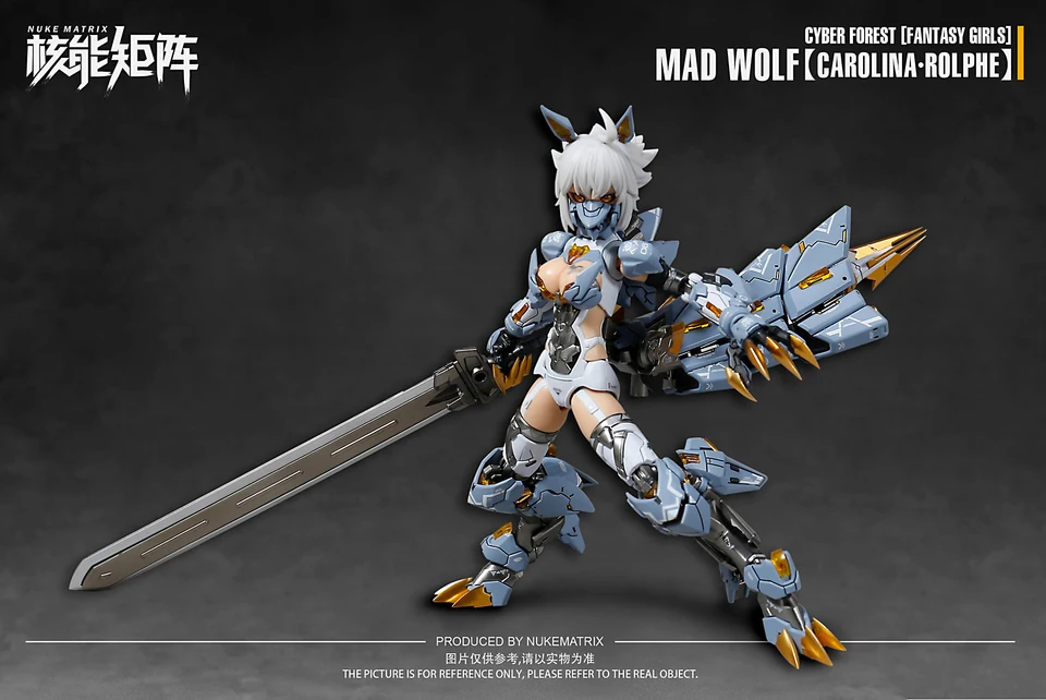 Nuke Matrix 1/12 Fantasy Girl Cyber Forest Mad Wolf Carolina Rolphe Model Kit