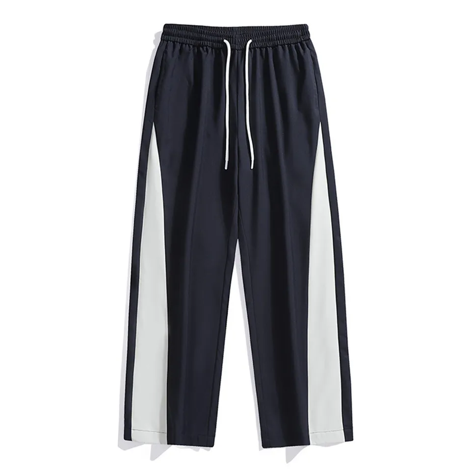 Mens Casual Color Block Sport Sweatpants