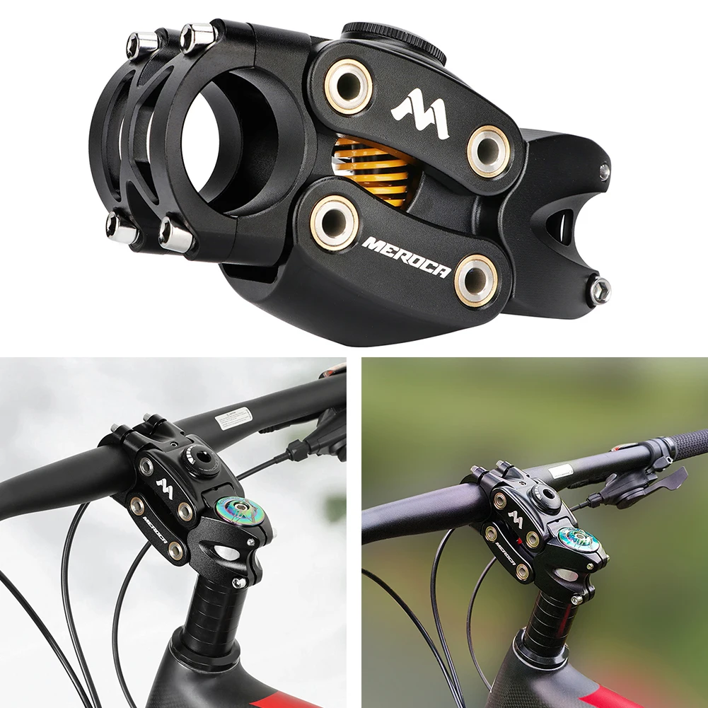 Potence Velo Route Potence Vélo Réglable - Tige De Guidon Riser En Aluminium Pour Réglage Angle, 28.6/31.8 Mm, Noir Rehausseur De Guidon Vélo Route