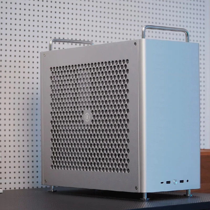 B2Max 올알루미늄 ATX 메인보드 전원 공급 장치 데스크탑 섀시 휴대용 간편 360 수냉식