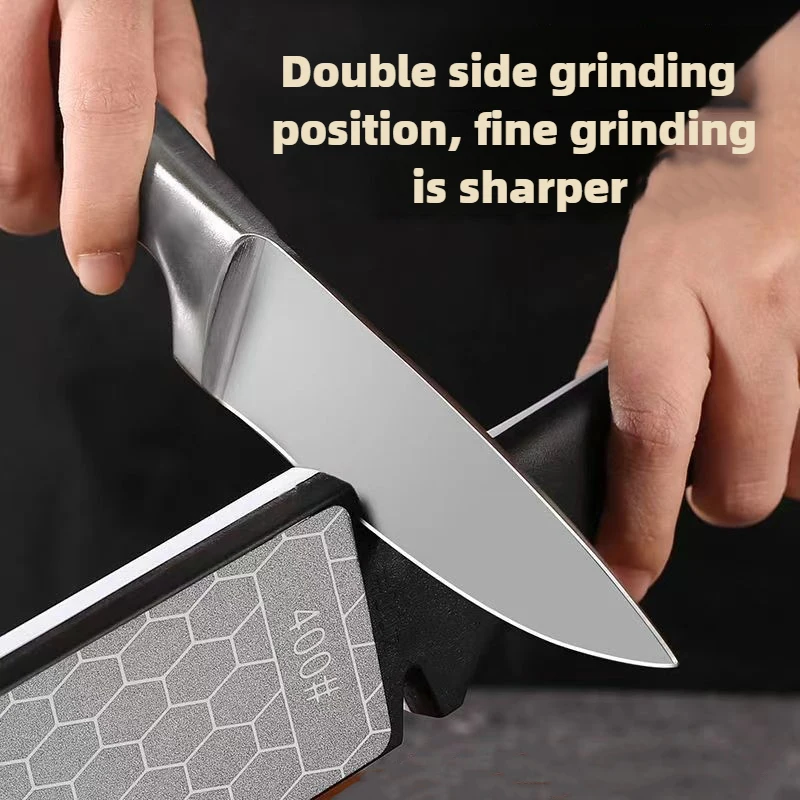 Double-sided Diamond Sharpening Tool Kitchen Knife Scissors Tool Capable of Cutting 400 Mesh and 1000 Mesh 1PC