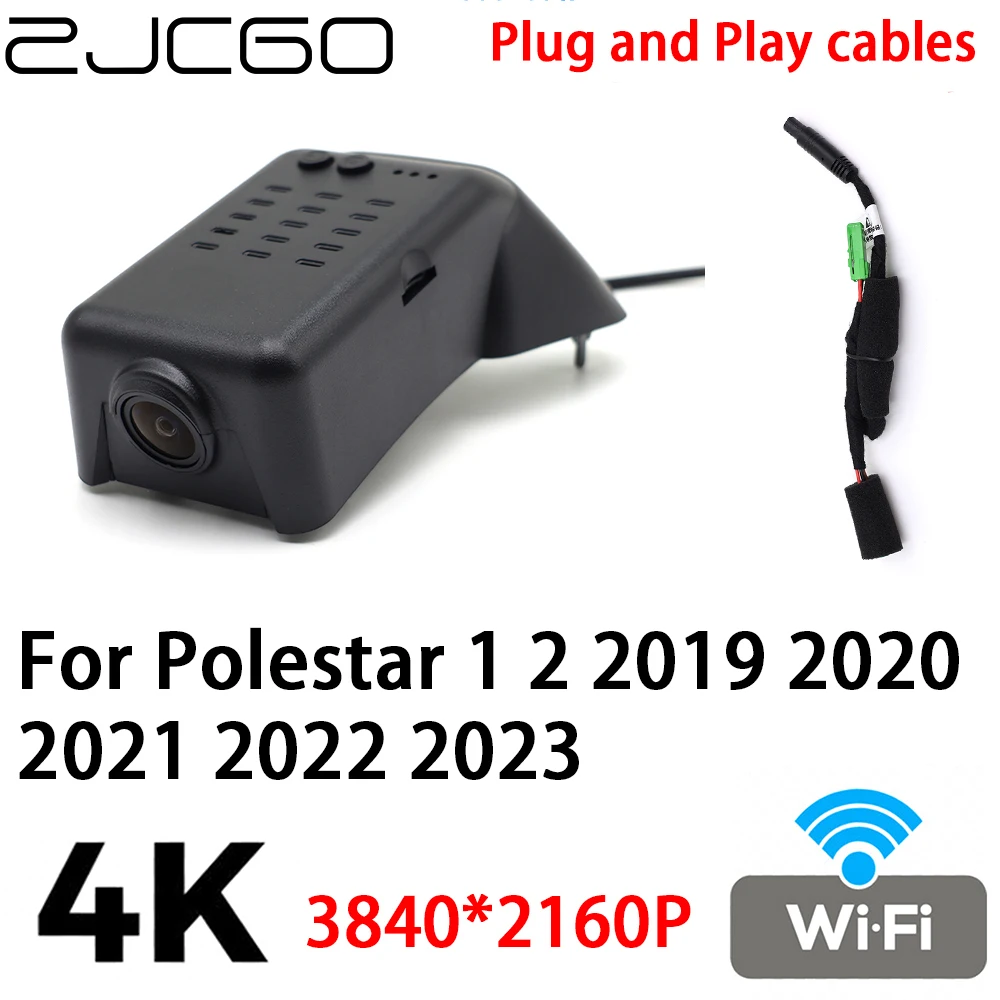 

ZJCGO 4K 2160P Автомобильный видеорегистратор, подключи и работай для Polestar 1 2 2019 2020 2021 2022 2023