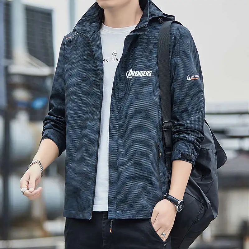 Automne nouveau manteau décontracté Rush manteau hommes printemps imperméable, crème solaire, coupe-vent manteau pour hommes_voghion.com