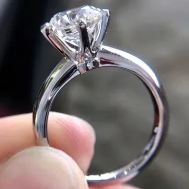 Wedding Engagement Ring for Women Zirconia Crystal Proposal Ring Anniversary Jewelry Crystal rings engagement rings zircon rings stone rings wedding rings stainless steel rings finger rings metal rings