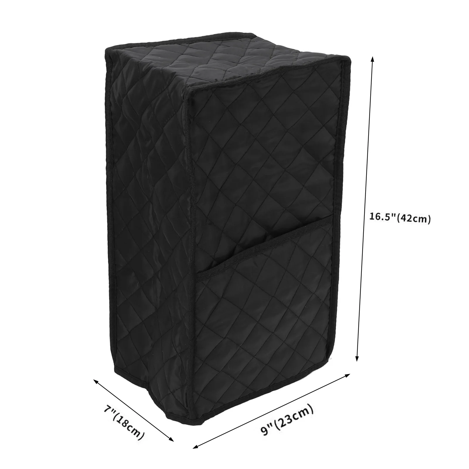 Kitchen Blender Dust Cover Black Quilted Fabric Blender Appliance Protector Covers For Food Processor